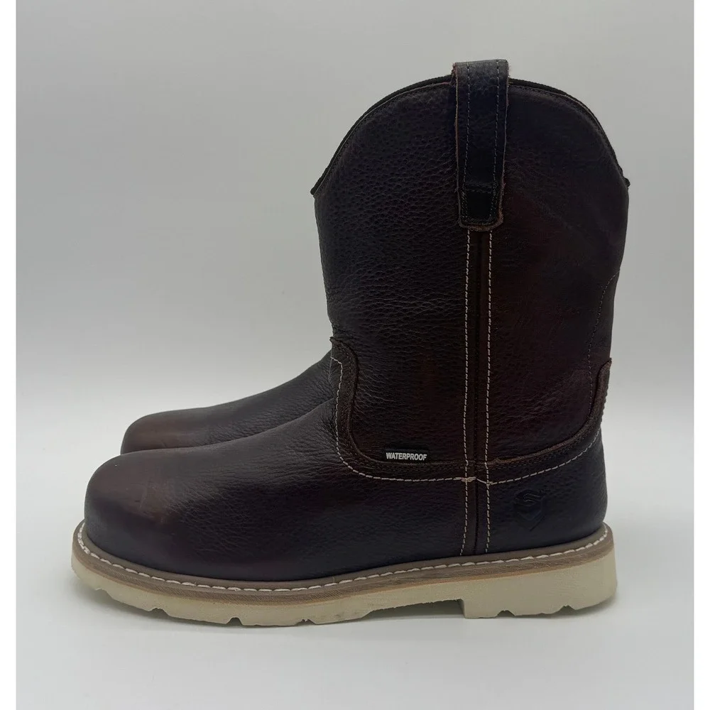 Sureway Mens Waterproof Leather Work Boots 65102S-WP Dark Brown ASTM F2413-18 EH